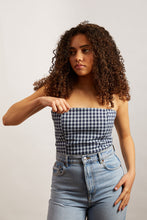 Load image into Gallery viewer, Stretch-Denim Checked Bandeau
