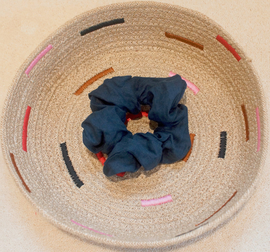 Navy Blue Scrunchie