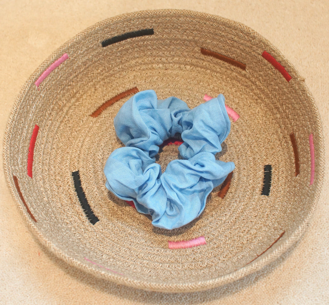 Pale Blue Scrunchie