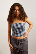 Load image into Gallery viewer, Stretch-Denim Checked Bandeau
