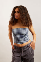 Load image into Gallery viewer, Stretch-Denim Checked Bandeau
