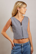 Load image into Gallery viewer, Blue Stripe Denim Gilet
