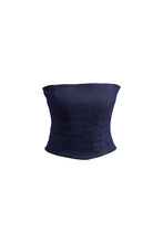 Load image into Gallery viewer, Stretch-Denim Navy Bandeau
