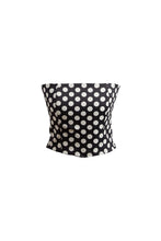 Load image into Gallery viewer, Stretch-Cotton Sateen Polka Dot Bandeau
