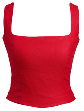 Load image into Gallery viewer, Red Square Neck Strap Corset
