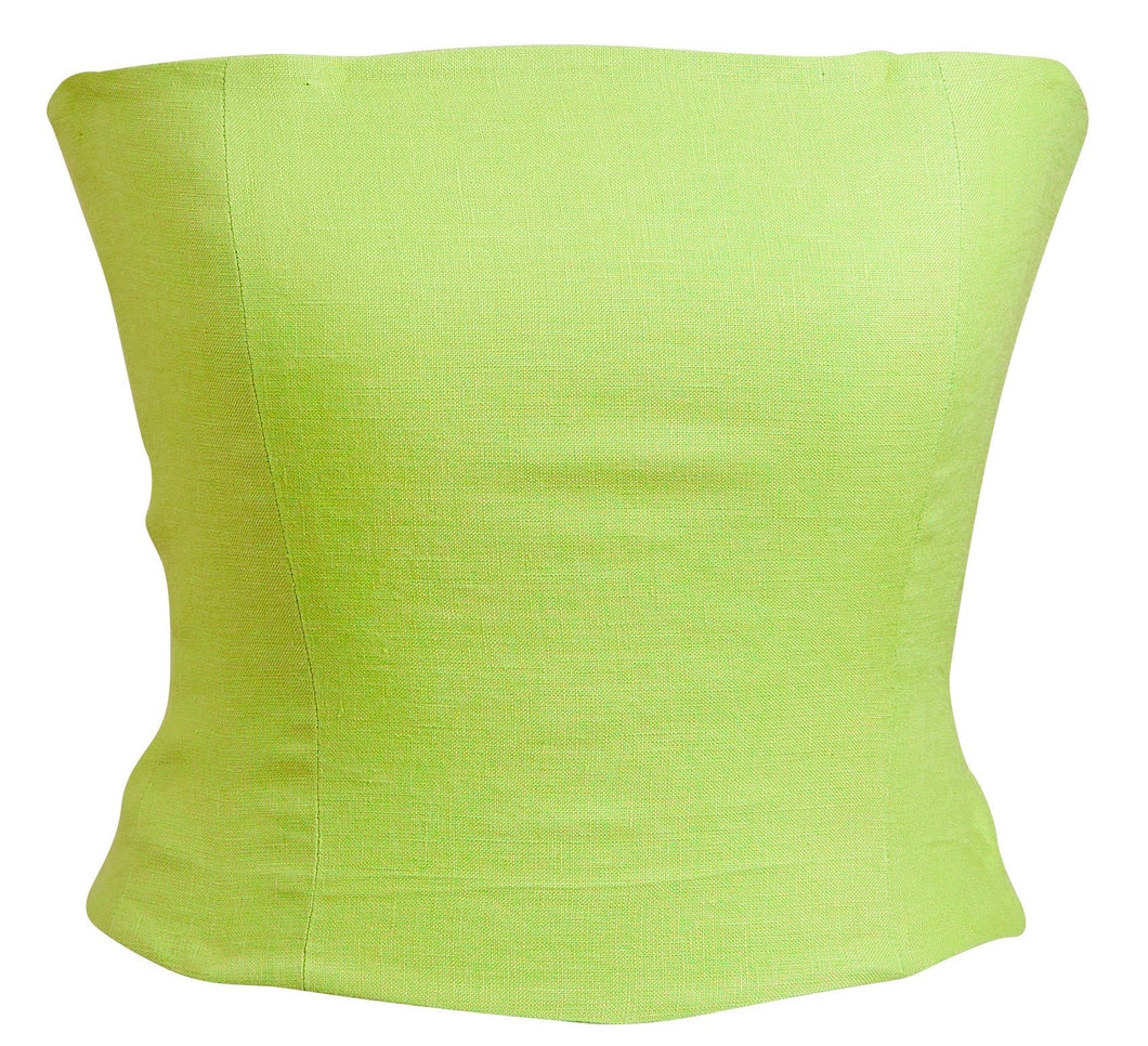 Lime Green Strapless Corset