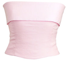 Load image into Gallery viewer, Pale Pink Fold Over Corset
