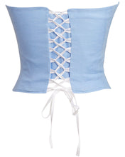 Load image into Gallery viewer, Pale Blue Strapless Corset
