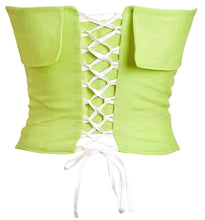 Load image into Gallery viewer, Lime Green Fold Over Corset
