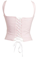 Load image into Gallery viewer, Pale Pink Square Neck Strap Corset
